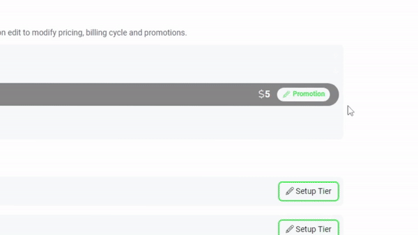 Настройка промоакции на подписку в Fansly