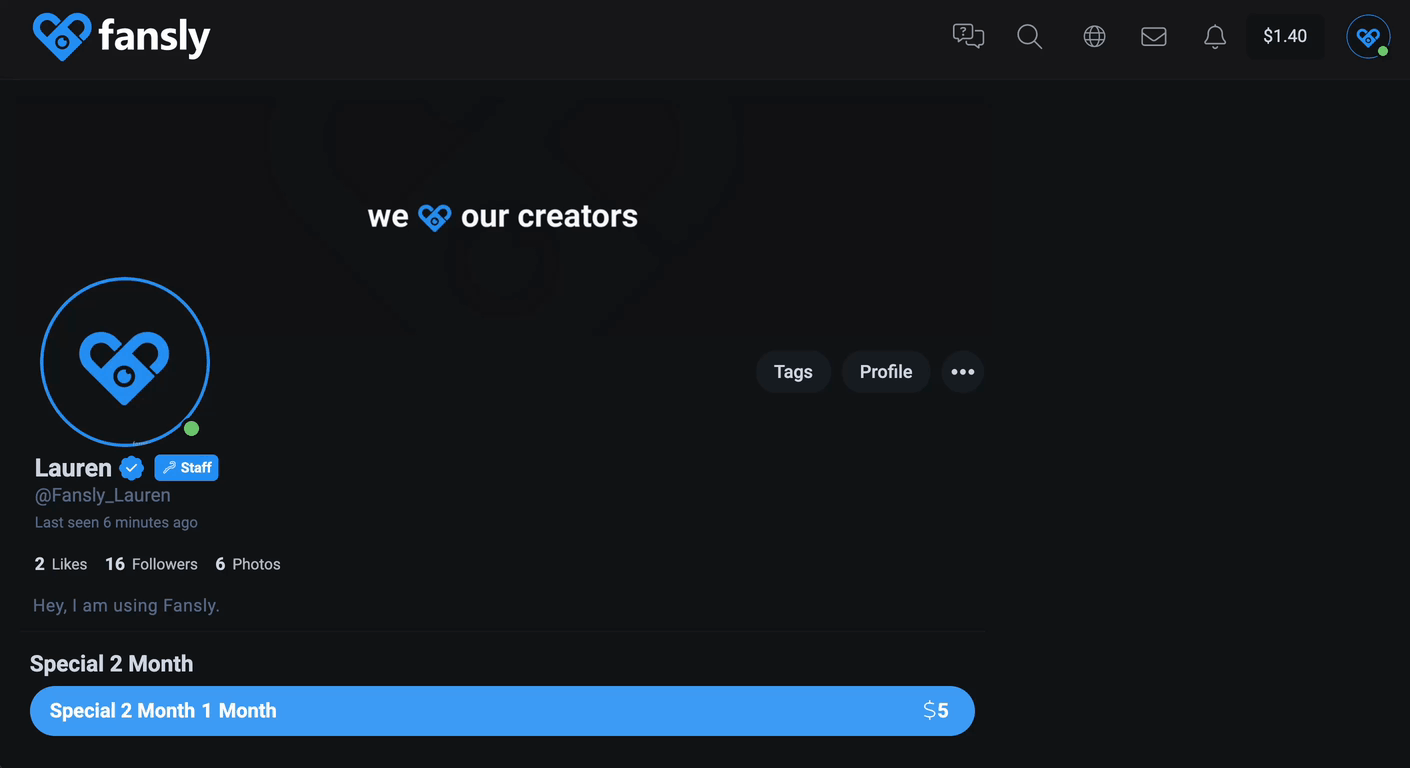 Пример добавления способа вывода средств в разделе кошелька на Fansly